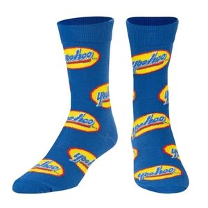 Yoohoo crew socks 1 pair chocolate drink novelty graphic accessory